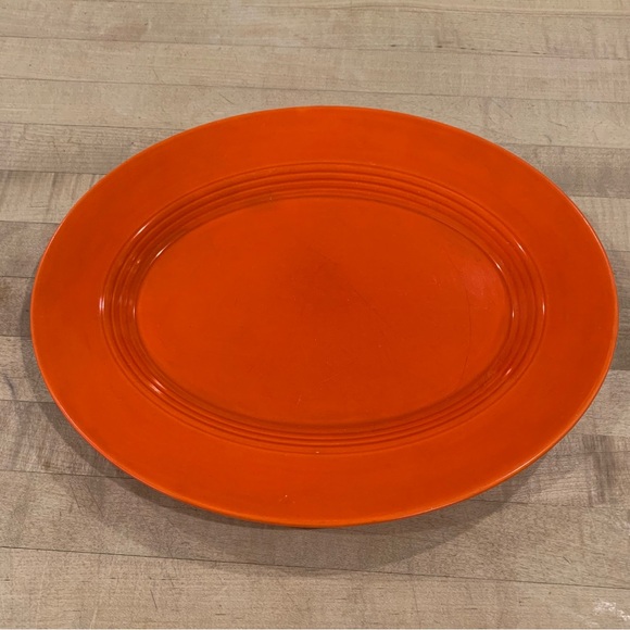 Homer McLaughlin Vintage Oval Harlequin Platter - Picture 10 of 10